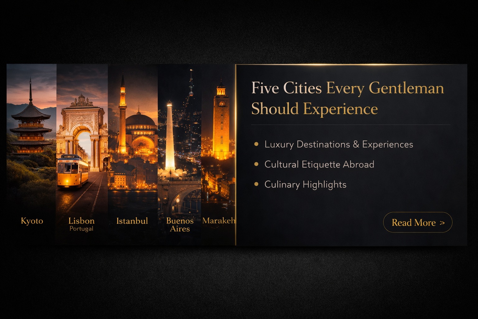 Five Cities Every Gentleman Should Experience